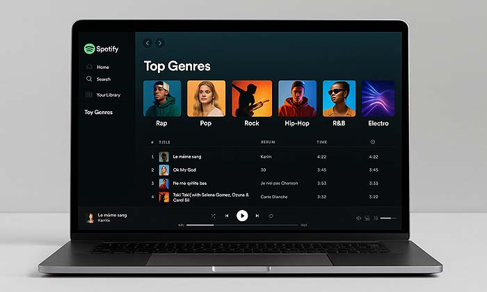 Quels sont les genres musicaux les plus écoutés sur Spotify.