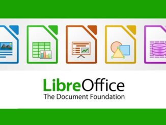 Logo de LibreOffice avec aperçu des types de fichiers pris en charge : documents texte, tableurs, présentations et bases de données.