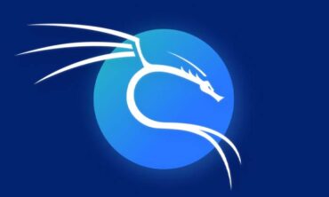 Logo officiel de Kali Linux en bleu avec le dragon stylisé, symbole de la distribution dédiée à la cybersécurité et au pentesting