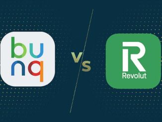 Les logos de Bunq et de Revolut pour un comparatif détaillé.