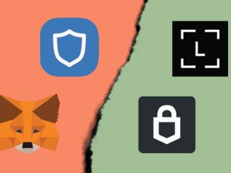 Comparaison entre wallets chauds et froids, custodial et non-custodial, avec les logos de MetaMask, Trust Wallet, Ledger et Trezor.
