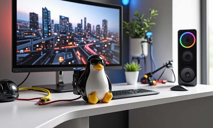 Logo pingouin Linux en 3D pour illustrer les commandes indispensables pour maintenir son système Linux de façon optimale.