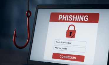 comprendre le phishing écran d'ordinateur avec un hameçon