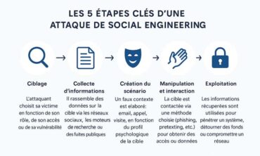 Le processus d'une attaque social engineering (ingénierie sociale)