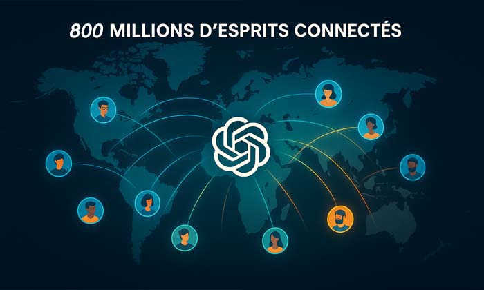 chatgpt compte désormais plus de 800 millions d'utilisateurs.